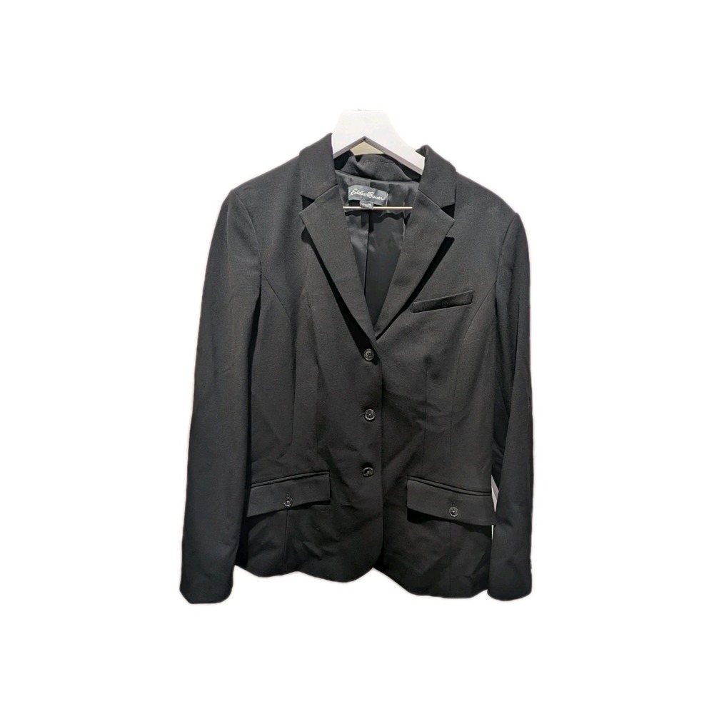 Eddie‎ Bauer Women's Blazer Lined Black Size 14 Career Office
